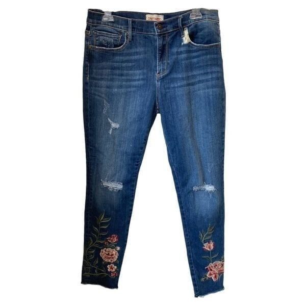 DRIFTWOOD Jackie Floral Embroidered Jeans Size 32