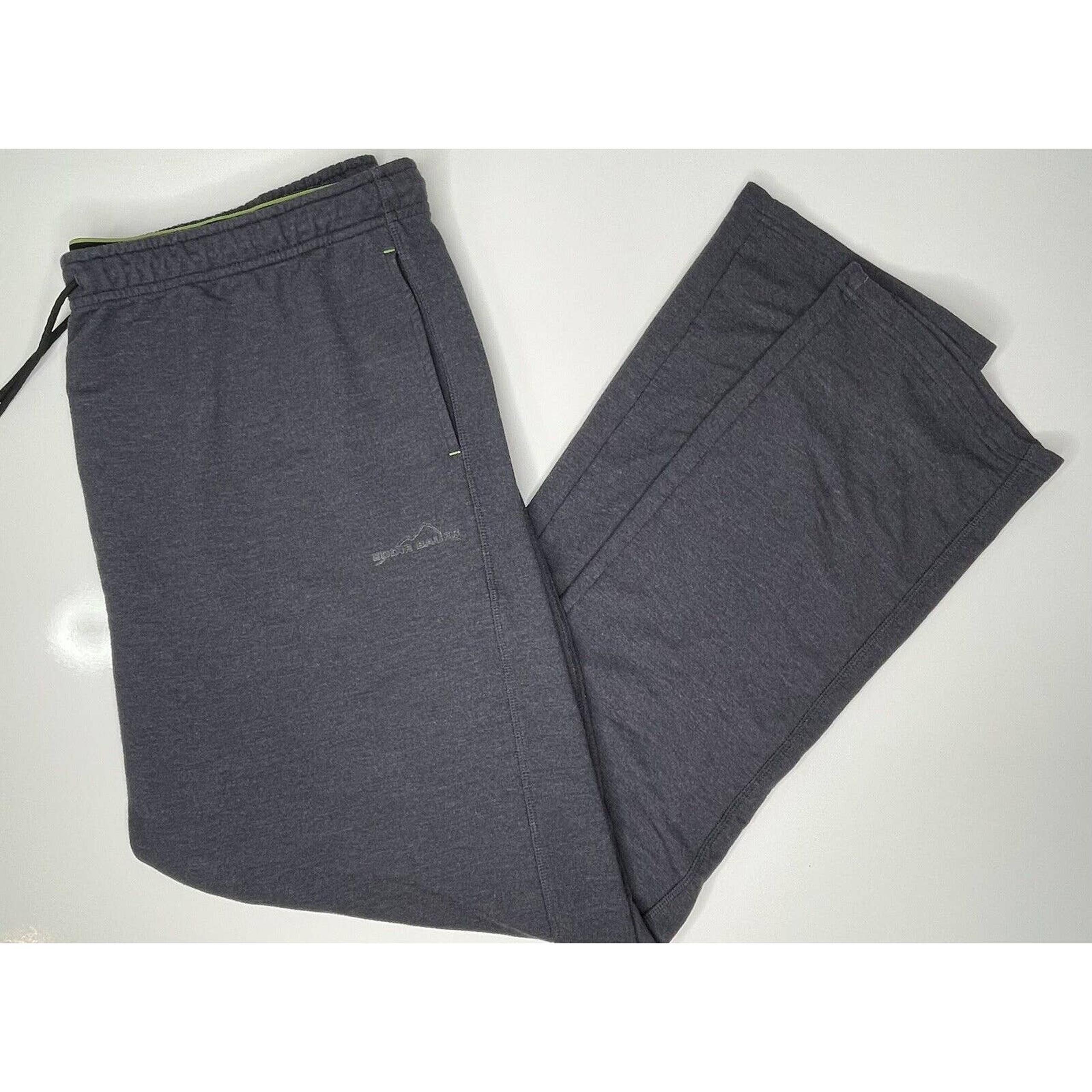 Eddie Bauer Mens Grey Athletic Drawstring Sweatpants Joggers Exercise Size XXL