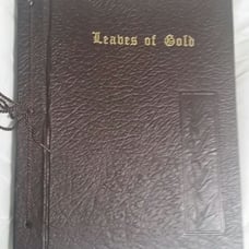 Vintage Leaves of Gold Book