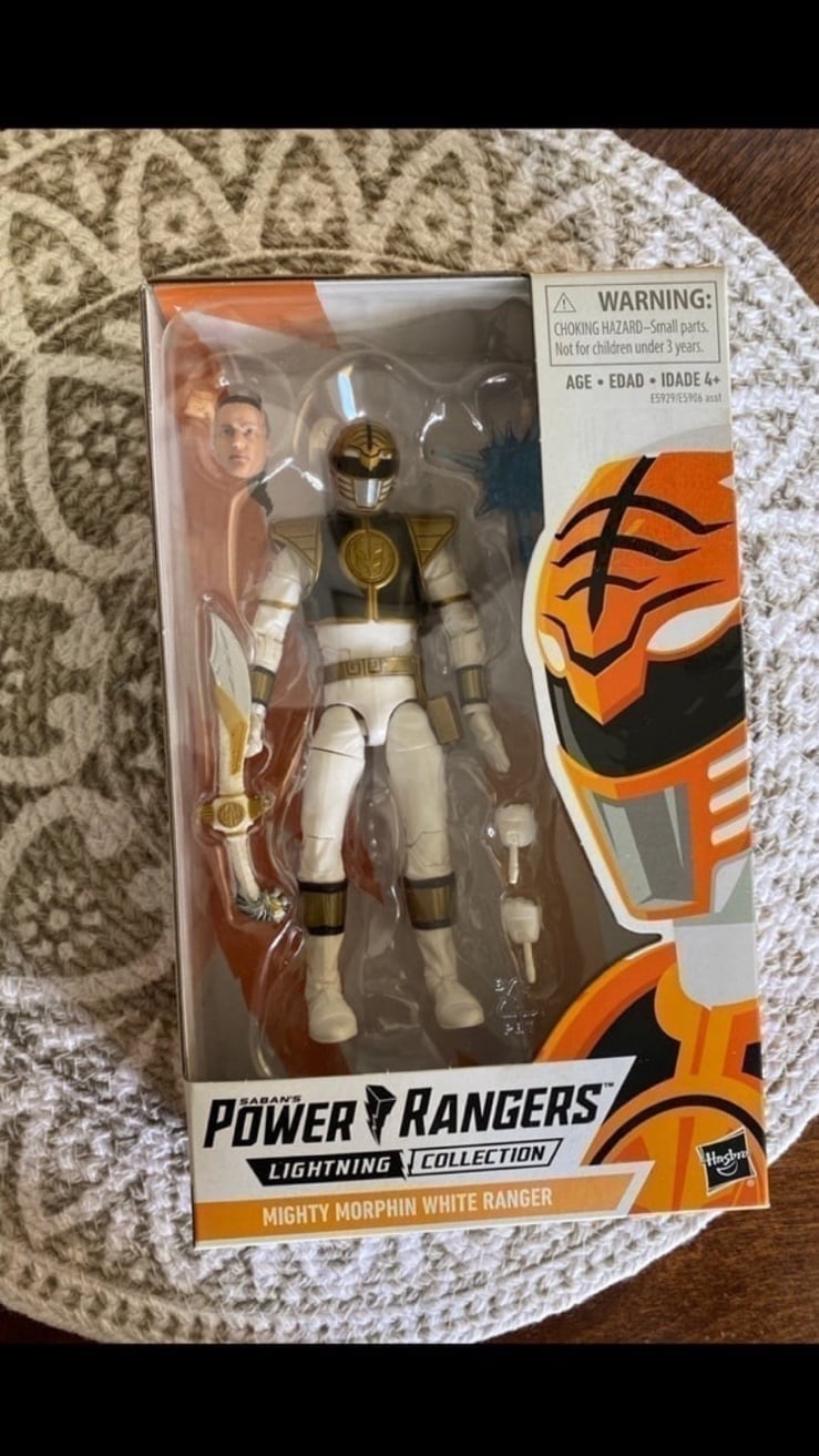 Mighty Morphin Power Rangers Lightning Collection White Ranger Action Figure