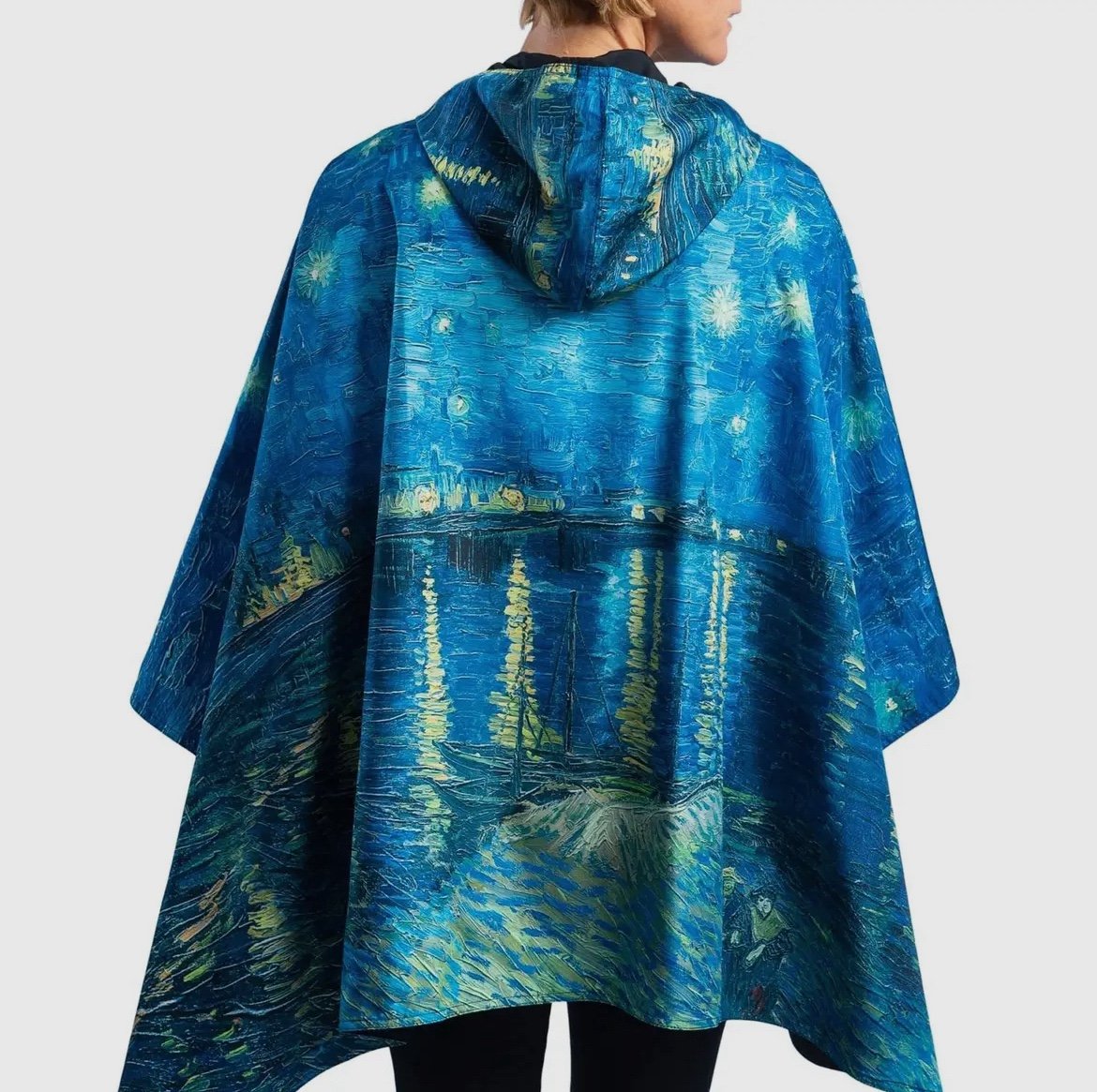 Raincaper Van Gogh “Over The Rhone” Travel Cape New