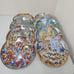 Lot of 8 Cat Plates by Bill Bell Franklin Mint - Gold Rim