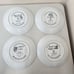 Lot of 8 Cat Plates by Bill Bell Franklin Mint - Gold Rim