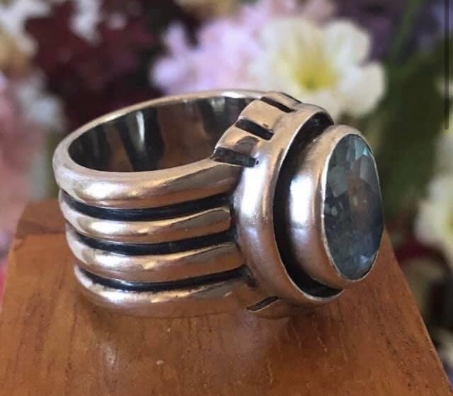 Silpada Sterling Silver Blue Topaz Ring