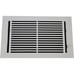 Prima Decorative Cast Aluminum Floor Register 8 x14 VR-109, White