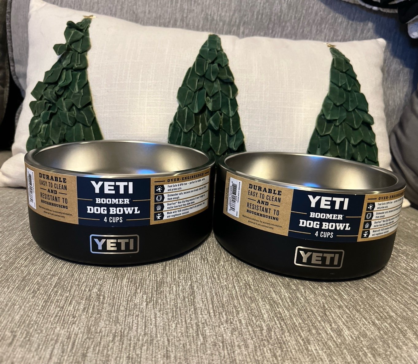 Combo!!!-2- Yeti boomer dog bowls-Brand new!