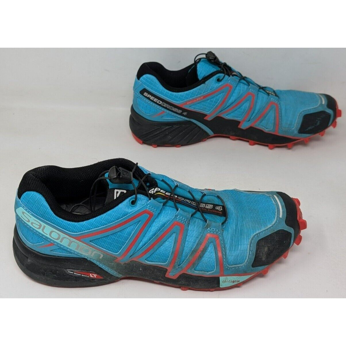 Salomon Womens Speedcross 4 383102 Blue Hiking Shoes Size 8 Trail Running