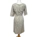 Vintage 1950s Lace Notch-Neck 3/4 Sleeve Midi Dress - Women S