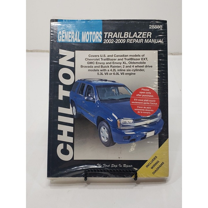Chilton General Motors Trailblazer 2002-2009 Repair Manual Book #28880