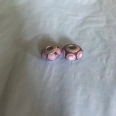 Pandora Retired Purple Silver Charm Bundle Lot