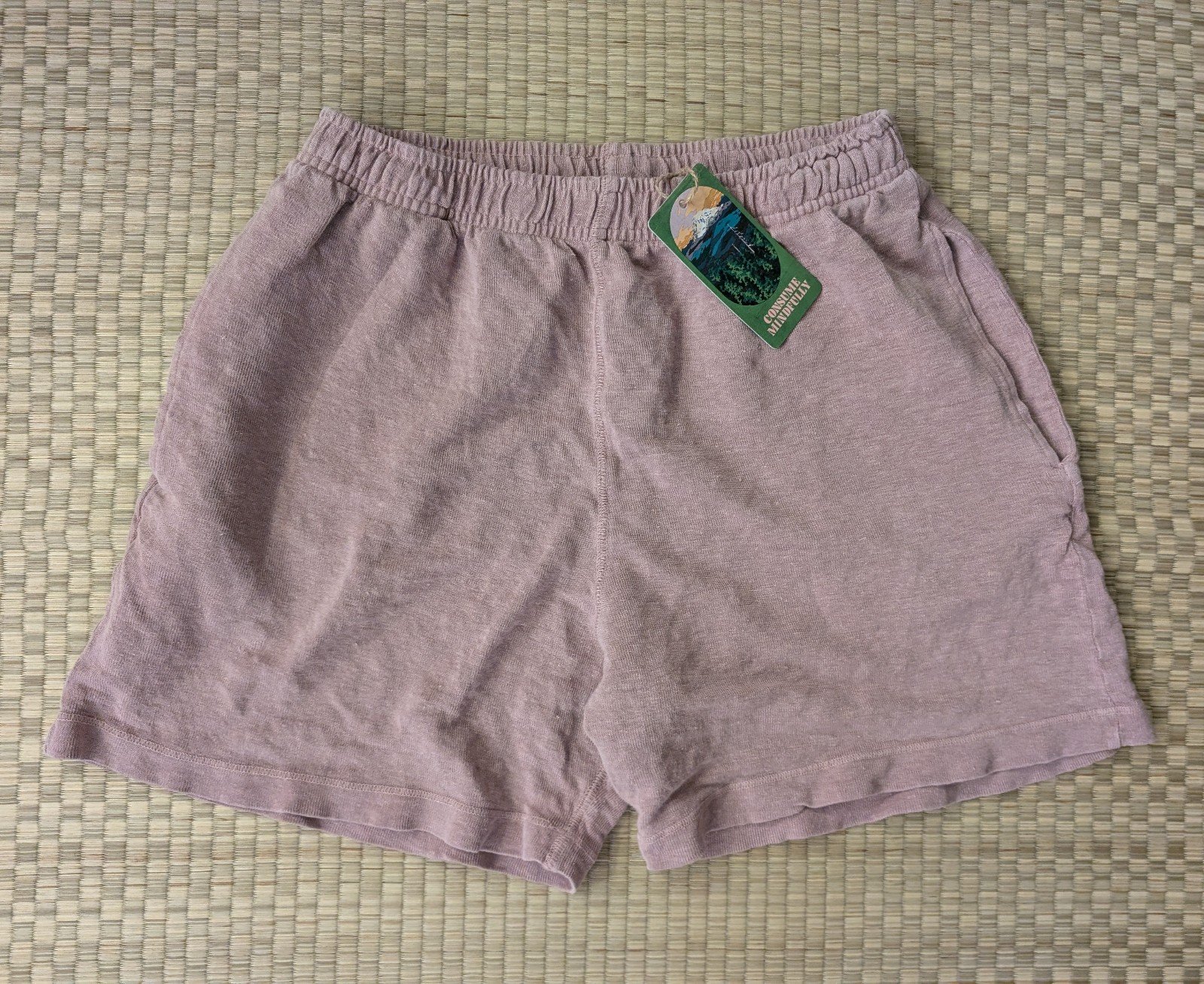 NWT Jungmaven Kona 100% Hemp Shorts Rose Quartz Men's Size Medium Made in USA