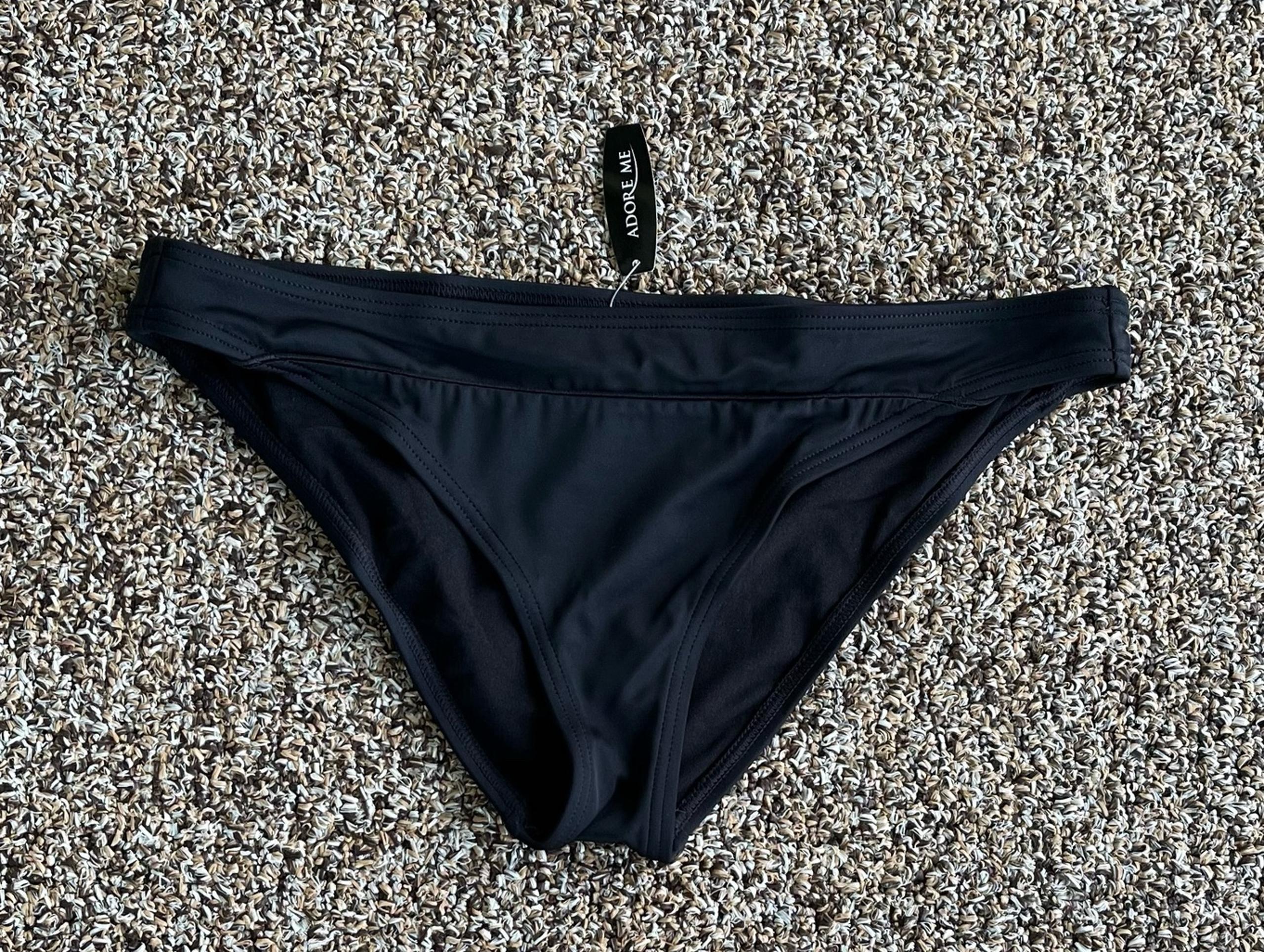 NWT Women’s Medium Black Adore Me Swim Bathing Suit Bikini Bottoms