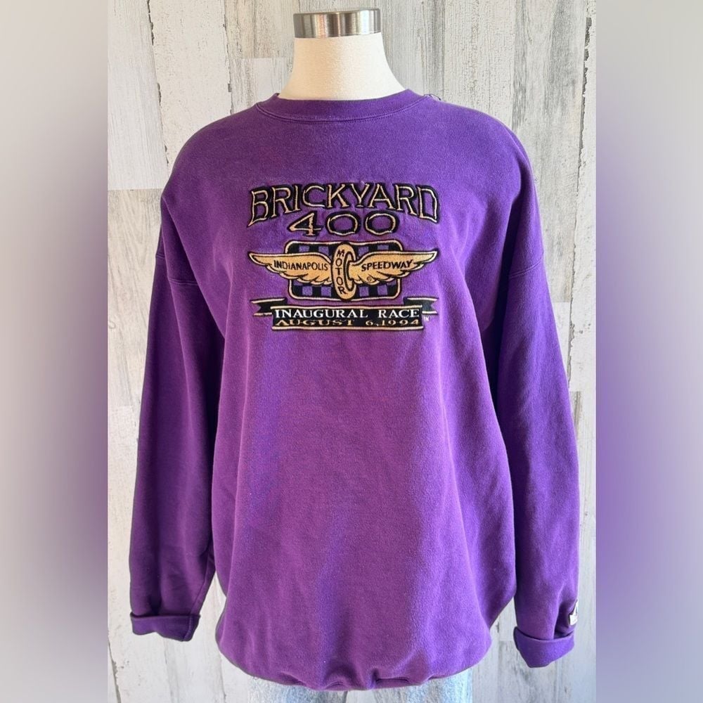 Vintage Logo Athletic Brickyard 400 Sweatshirt XL Made in USA rare racing