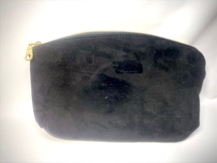 Genuine kidskin leather clutch