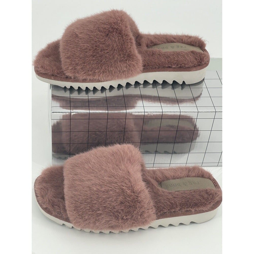 Rag and Bone Sandal Slide Slip On Faux Fur Women's Size 6 New