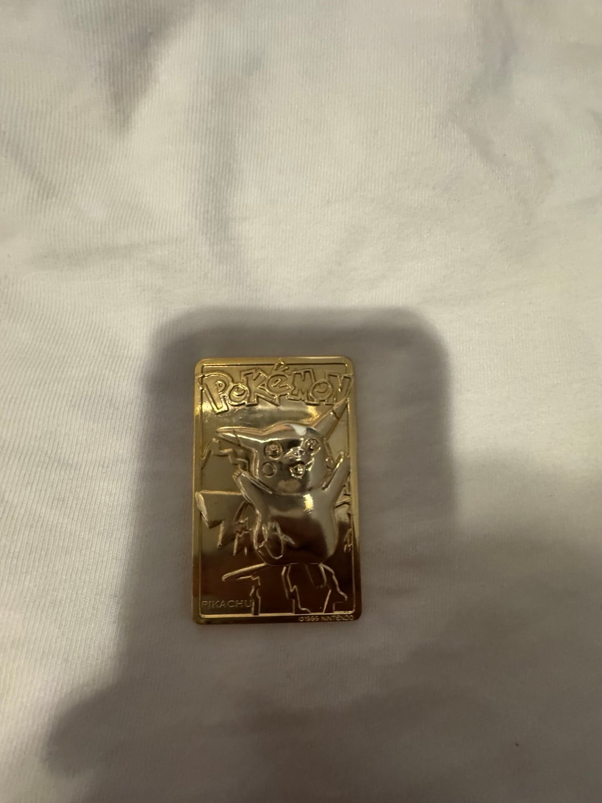 23k Gold plated Pikachu Pokémon card
