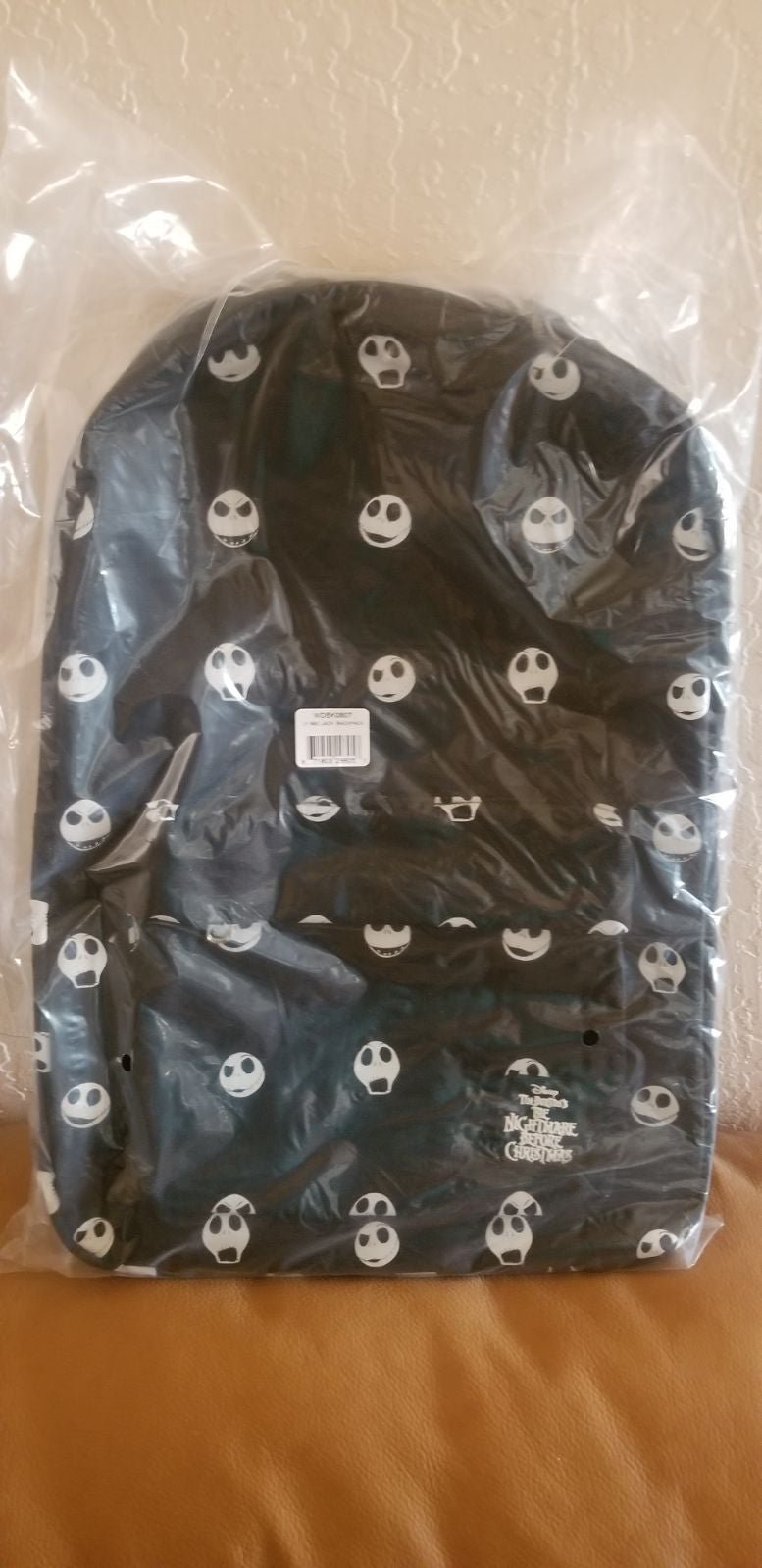 Nightmare Before Christmas JACK HEAD Nylon Backpack RARE HTF