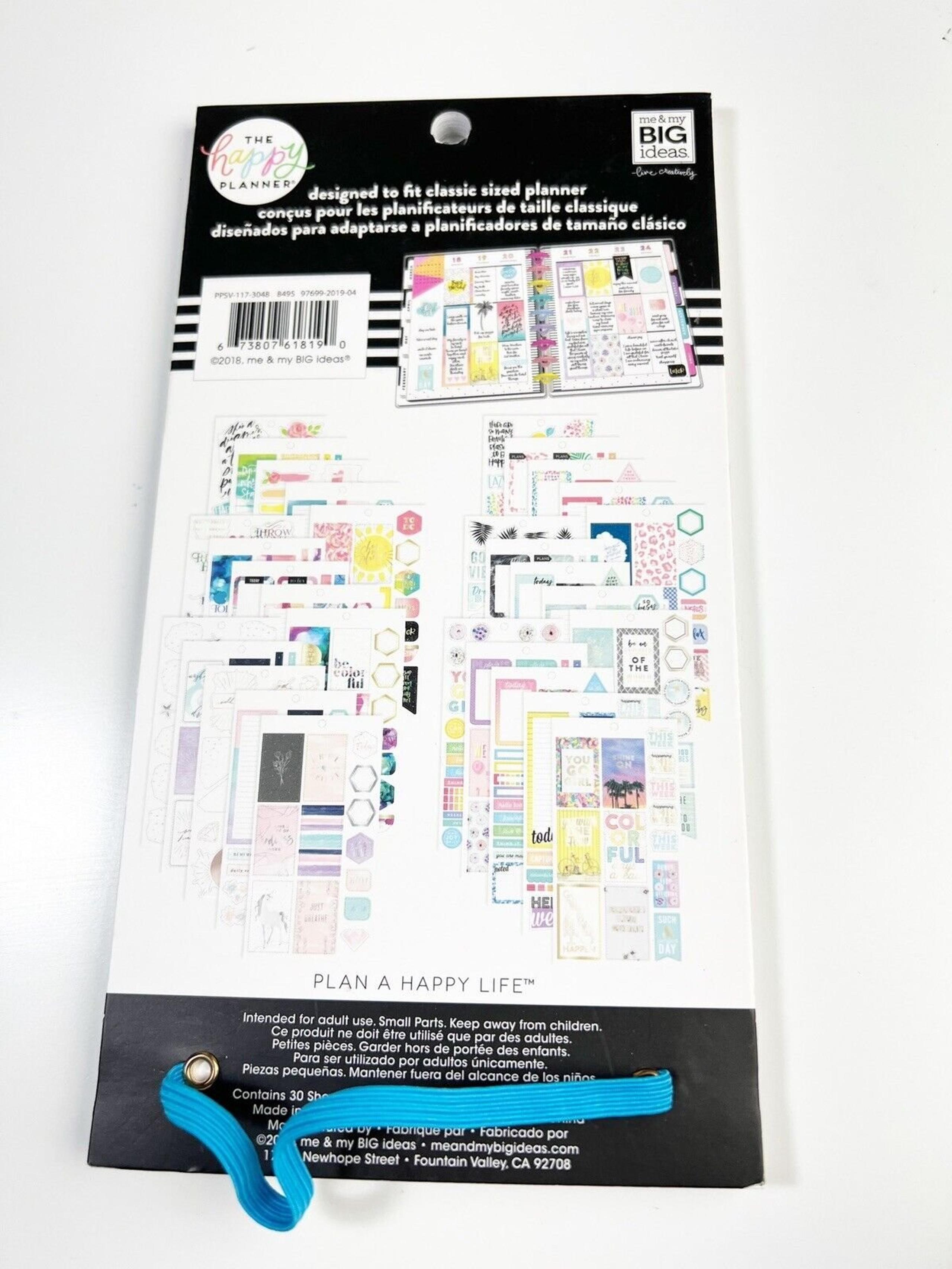 The Happy Planner Value Pack Sticker Book COLOR STORY 461 Pieces New