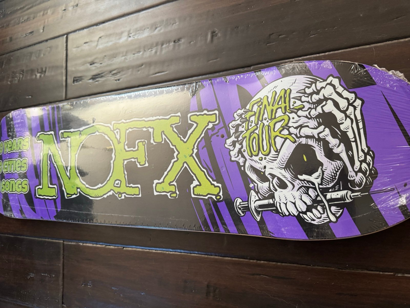 Rare NOFX skateboard deck NEW limited edition final tour 40