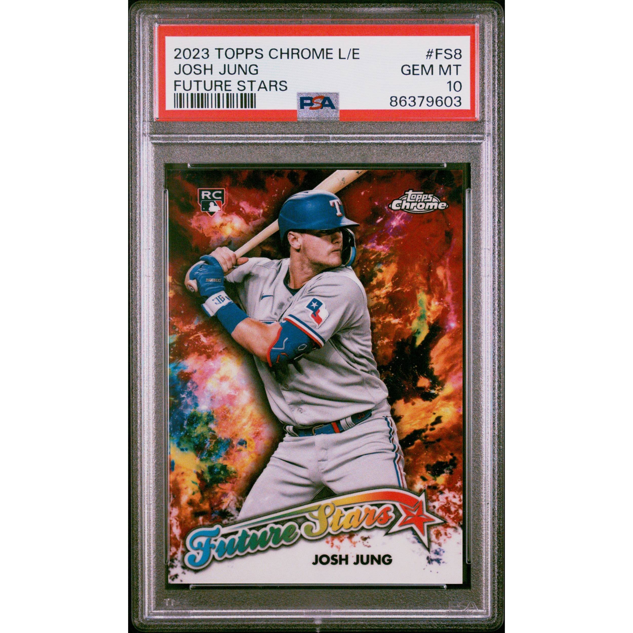 Graded 2023 Topps Chrome Logofractor Edition Josh Jung #FS8 Future Stars Rookie