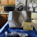 Dooney Bourke Barlow Pinkish Gray Leather Shoulderbag, DB Dust Cover, Reg Paper
