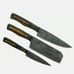 Handmade damascus steel chef set 3 pcs 17437