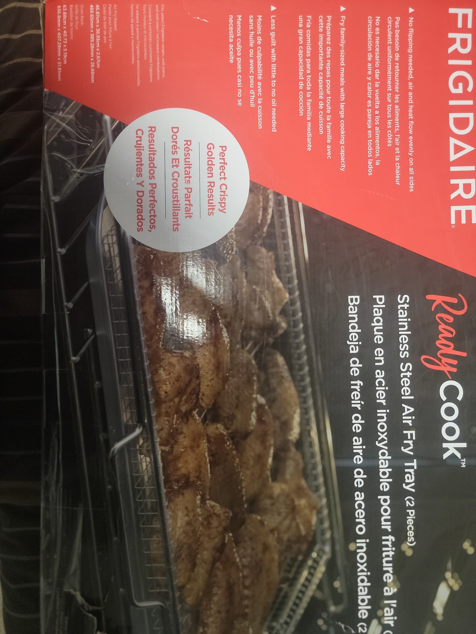 Frigidaire stainless steel Air fryer tray I brought the wrong size,