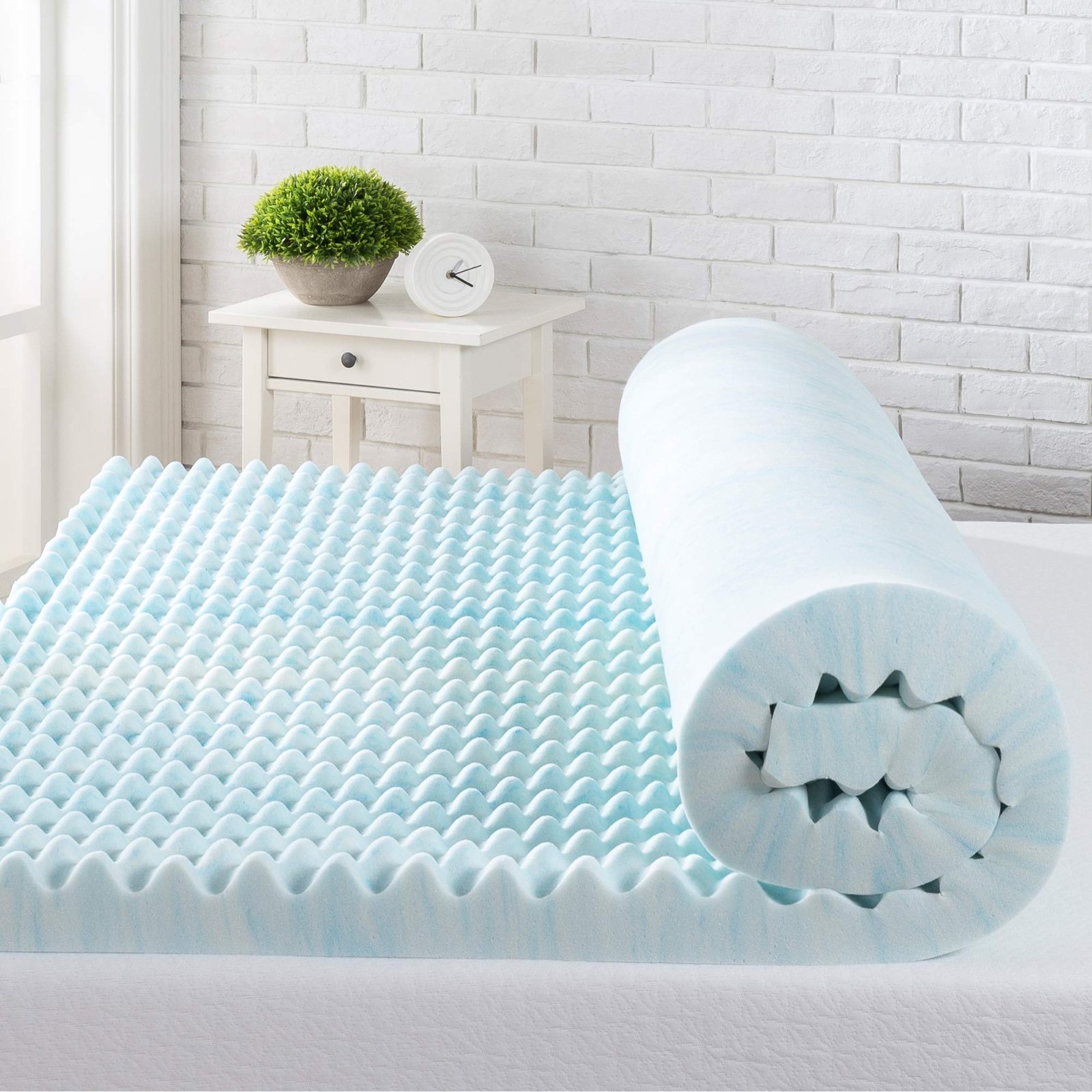 Zinus Gel Memory Foam Mattress Topper Queen