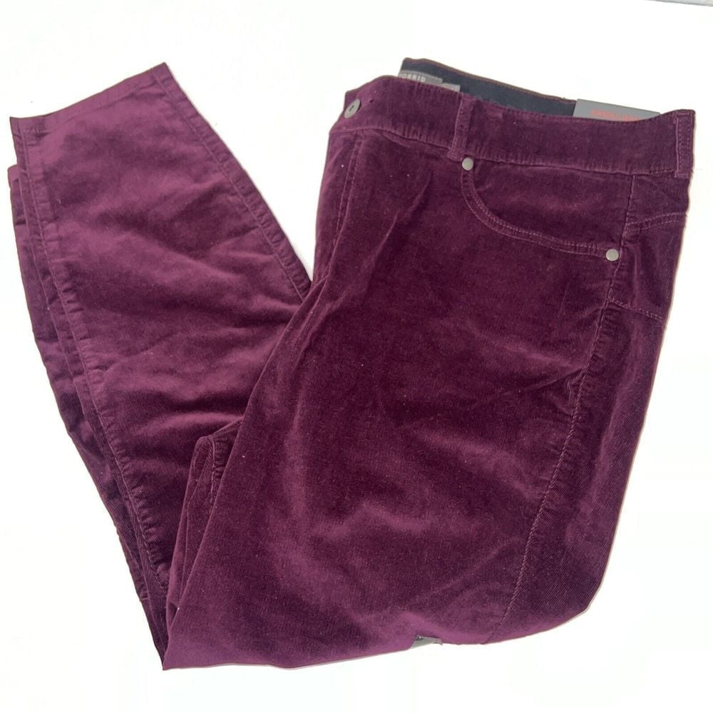 Torrid Bombshell Skinny Pants Women's 26R Purple Corduroy Stretch Waistband-New
