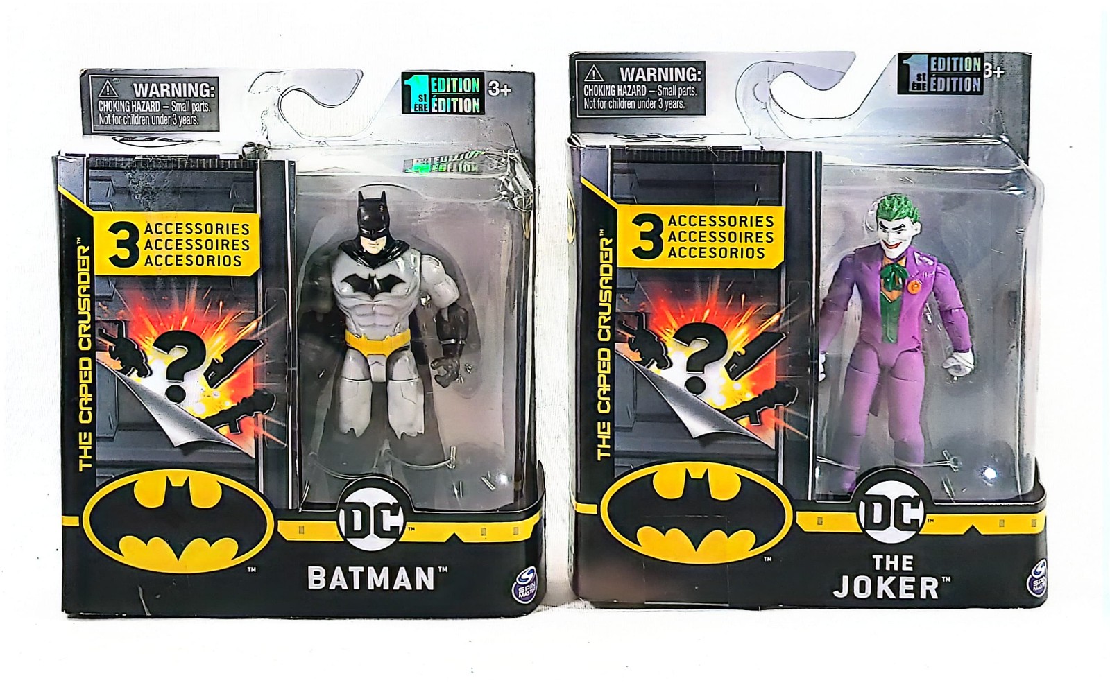 DC Batman Caped Crusader 1st Edition THE JOKER and BATMAN Action Figures