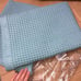 New brooklinens Waffle bath towels absorbing two pieces in aqua blue