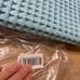 New brooklinens Waffle bath towels absorbing two pieces in aqua blue