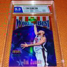 Tim Duncan Finest World's Best card HGA