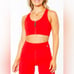 NWT EleVen Venus Williams Red Racer Sports Bra Front Zip Tennis Golf - Size M