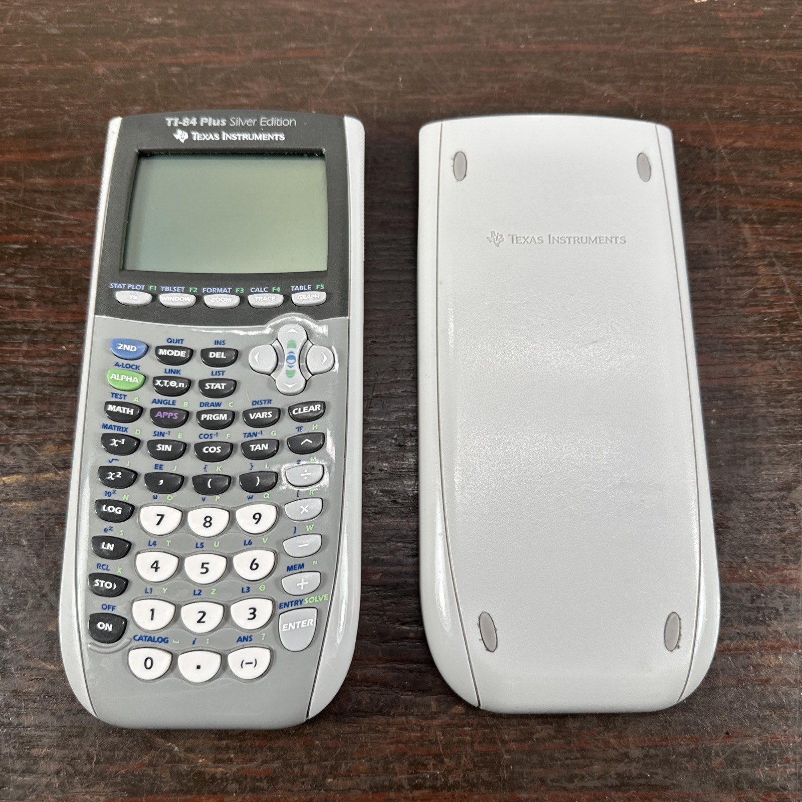 Texas Instruments Ti-84 Plus Silver Edition Graphing Calculator w/ Cover TESTED