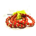 NWT Neiman Marcus Lee Angel REd Glass bead gold bracelet Set of 3 PCS NWT 298