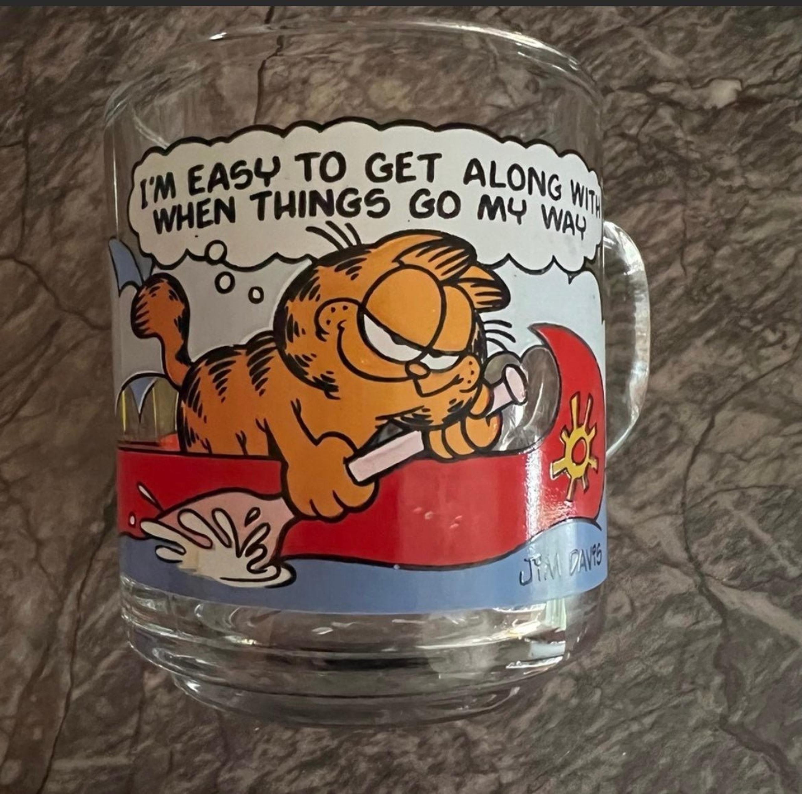 Garfield X McDonalds X Anchor Glass Collectable Cup
