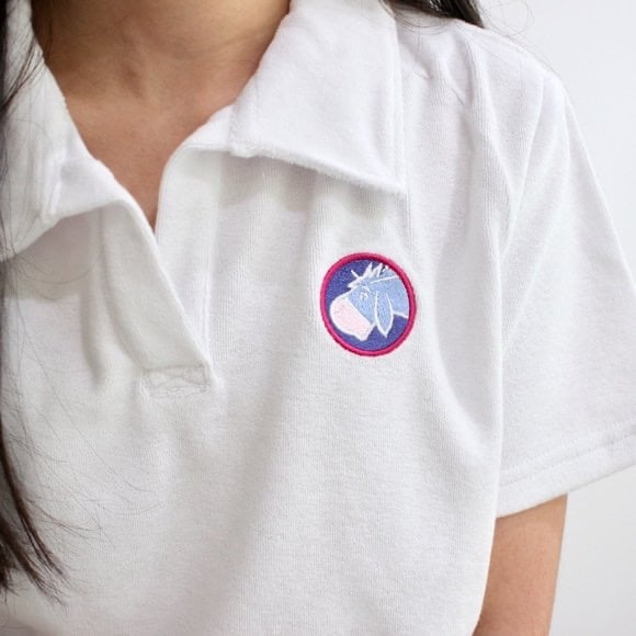 NEW Disney Eeyore terry polo top S