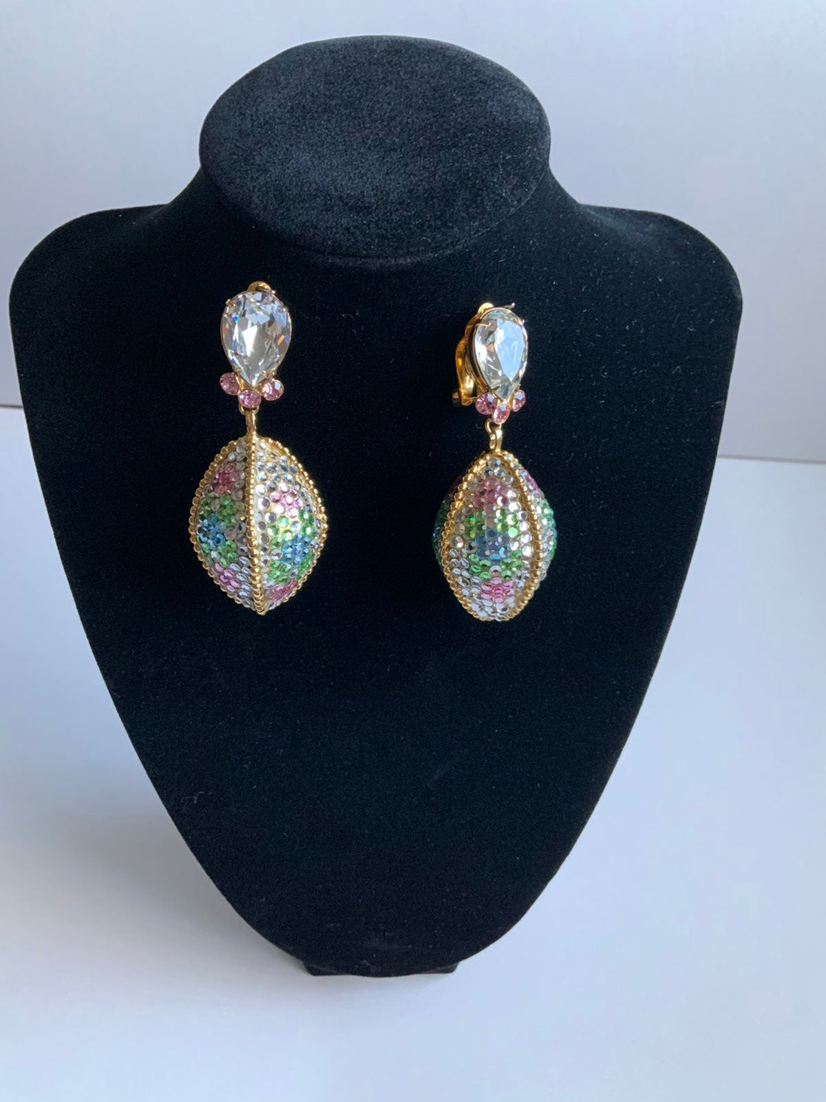 SIMAN TU SWAROVSKI CRYSTAL EARRINGS