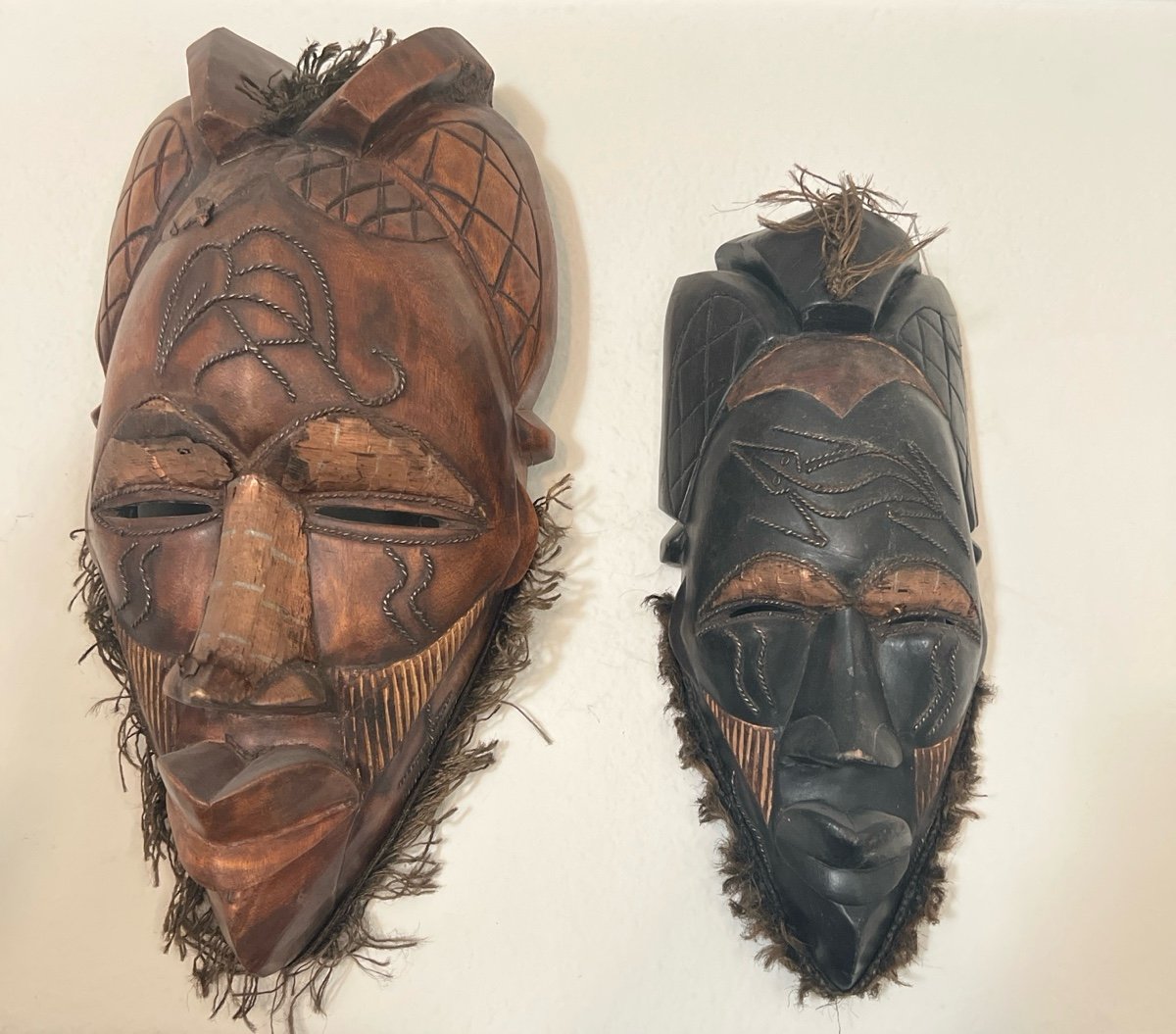 Wood African masks