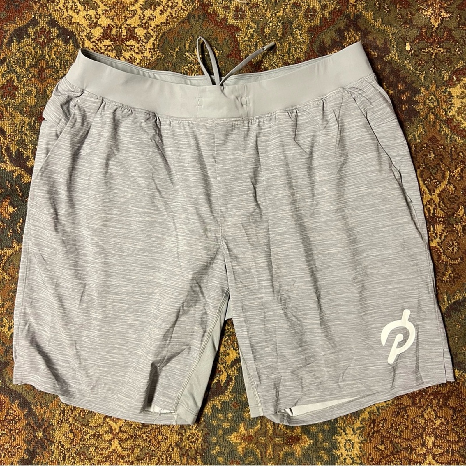 Lululemon T.H.E. Short 9” Nulux Liner Peloton Heather Gray Lined Shorts XXL