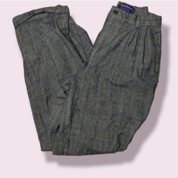 Vintage purple label Ralph Lauren cashmere wool trouser pants size 8