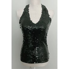 White House Black Market Sequin Halter Top