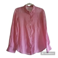 Max Mara Weekend Diamond Print Light Weight Button Up Shirt