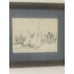 Sailing Off Edgartown NS Kennedy Signed Framed Art Drawing Nautical 85’ 321/500