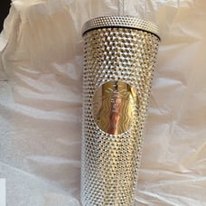 Disneyland 100th Anniversary Starbucks Tumbler Limited Edition Silver Chrome