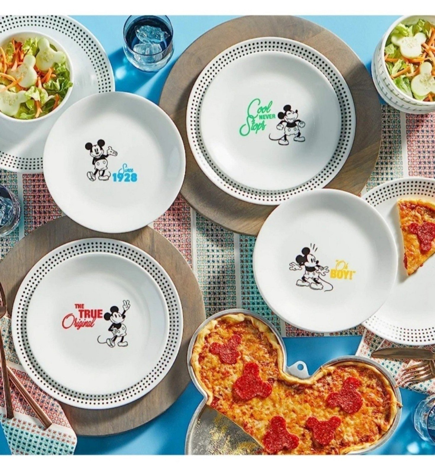 Corelle Disney Mickey Mouse Dinnerware Set 12 PC