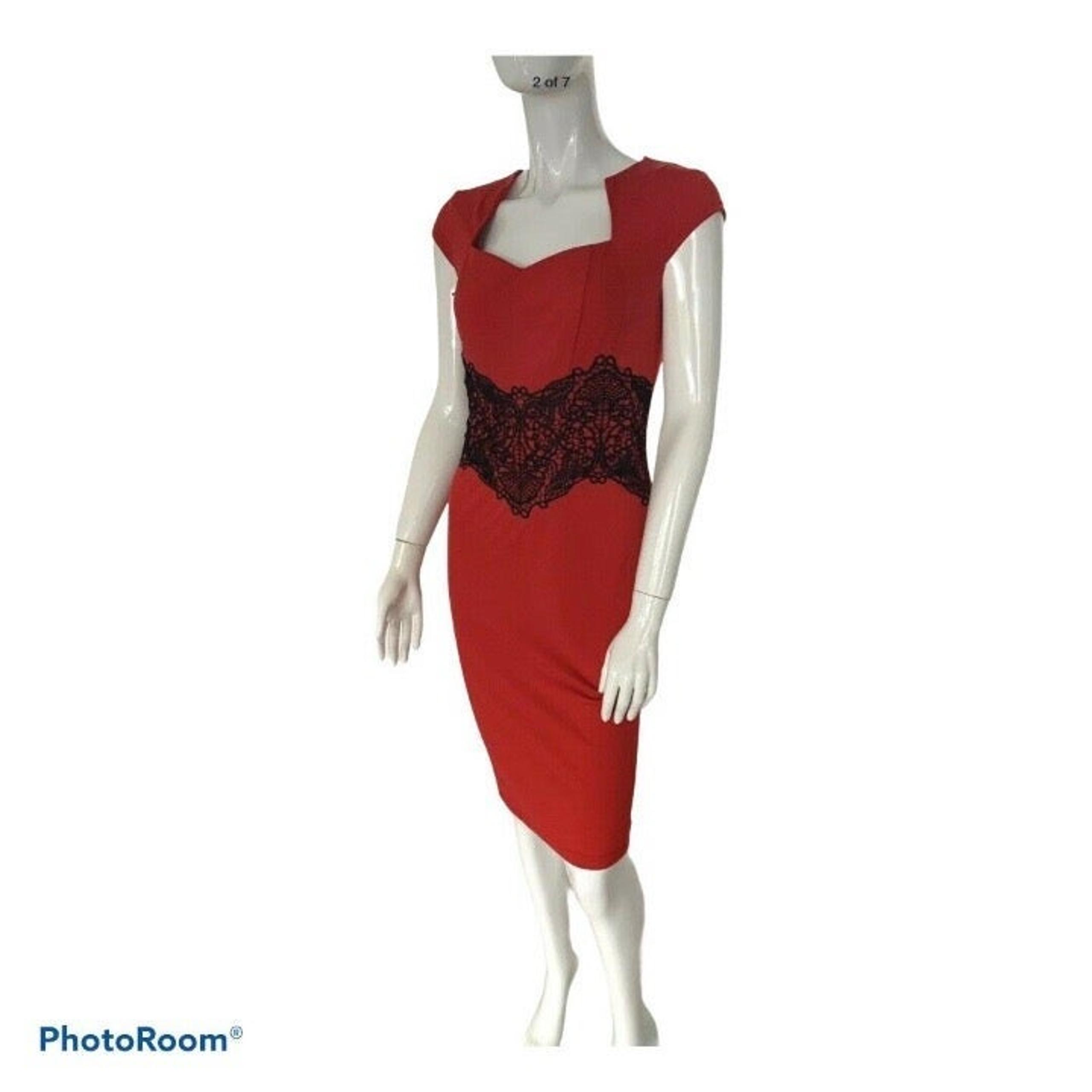 New Party Dress Red Pencil Dress 4-6