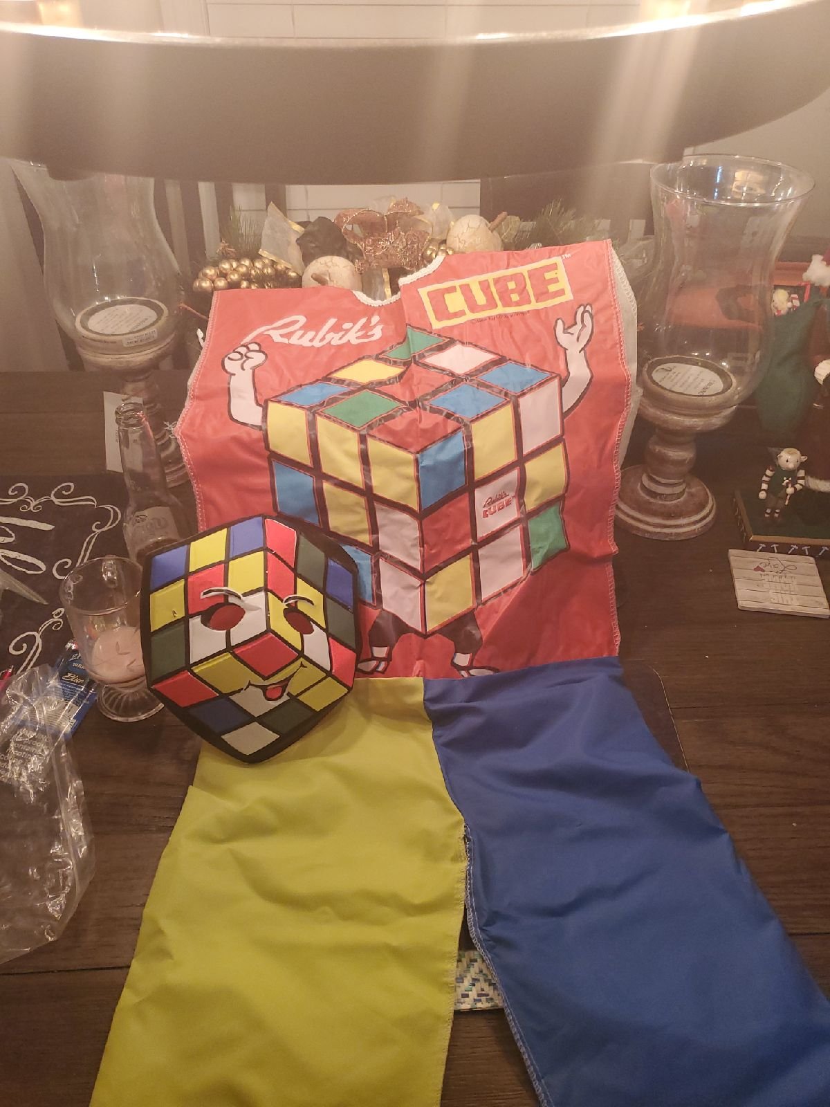 Rubiks cube costume, vintage