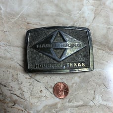Vintage Belt Buckle HARRISBURG Oilfield